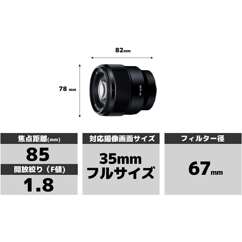 Sony FE 85mm F1.8 SEL85F18 九州・福岡レンタル