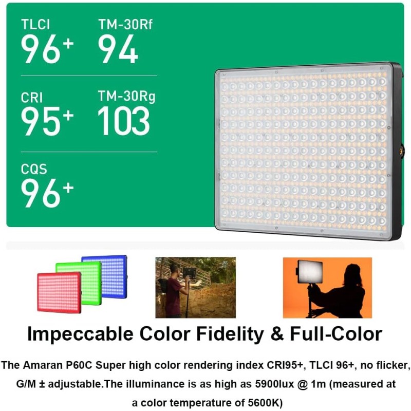 Aputure Amaran P60c RGB LEDパネルライト 九州・福岡レンタル