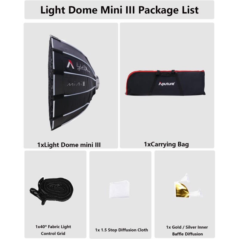 Aputure Light Dome mini III 九州・福岡レンタル