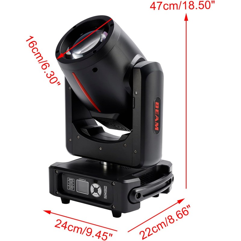 Beam 380W 超高輝度 ムービングライトDMX/RDM対応 20チャンネル 4制御モード 九州・福岡レンタル