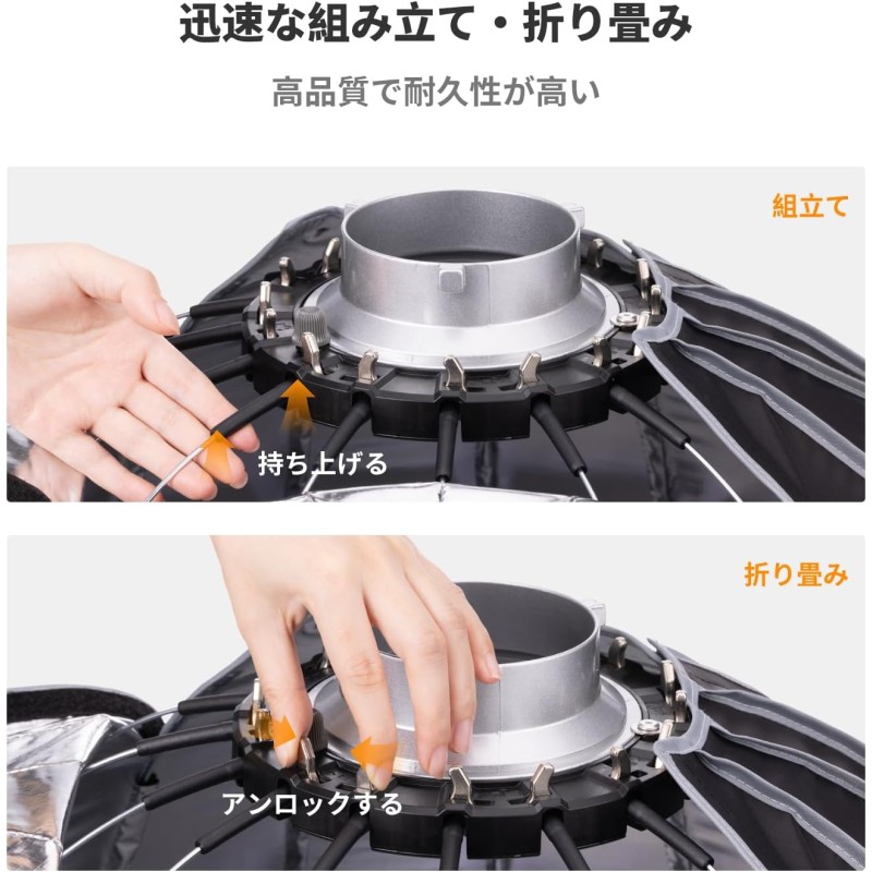 K&F CONCEPT ソフトボックス 十六角形 90cm 九州・福岡レンタル