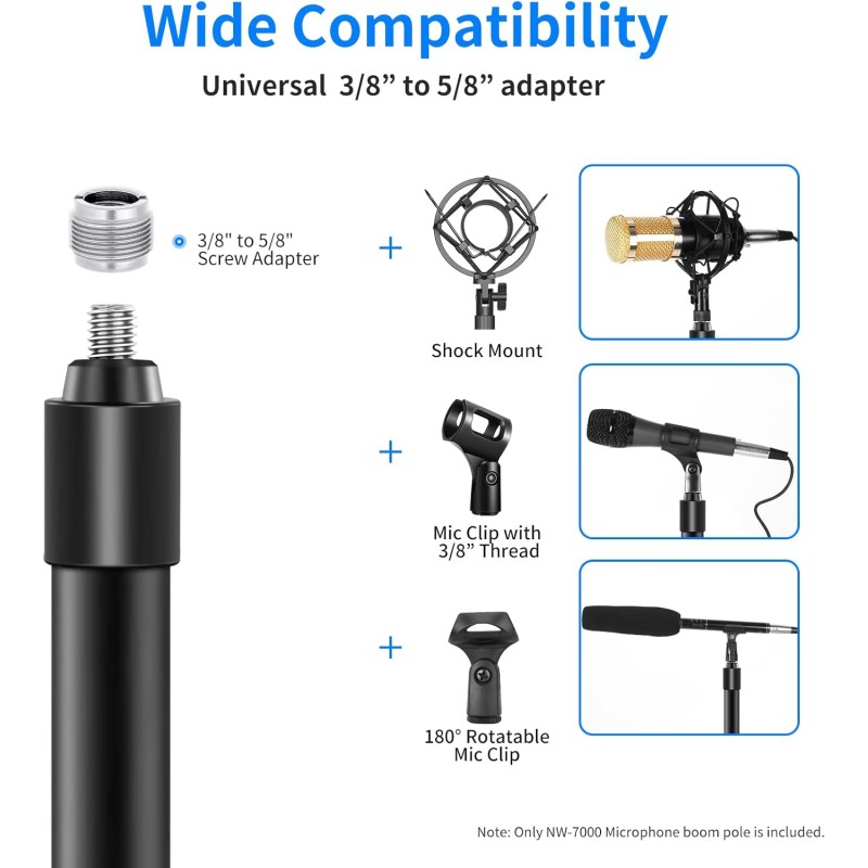 NEEWER NW-7000 マイクブームアーム 手持ち式マイクアーム 九州・福岡レンタル