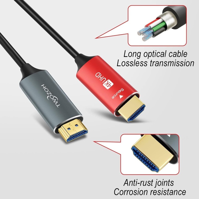 HDMI 光ファイバーケーブル 100M 4Kファイバー HDMI コード 4K@60Hz/18Gbps対応 九州・福岡レンタル