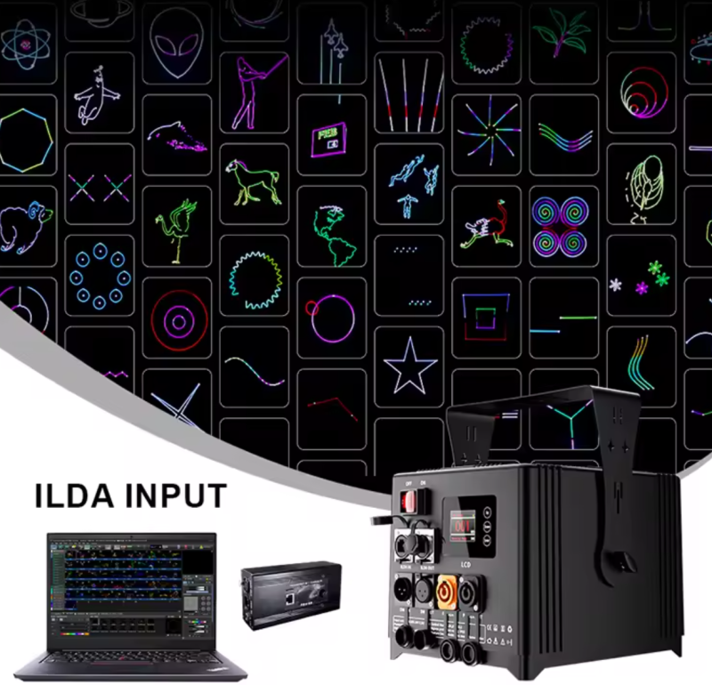 CONSTELLASER 防水 IP65 25 KPPS 6 ワットスキャンプロジェクターレーザーライト 九州・福岡レンタル