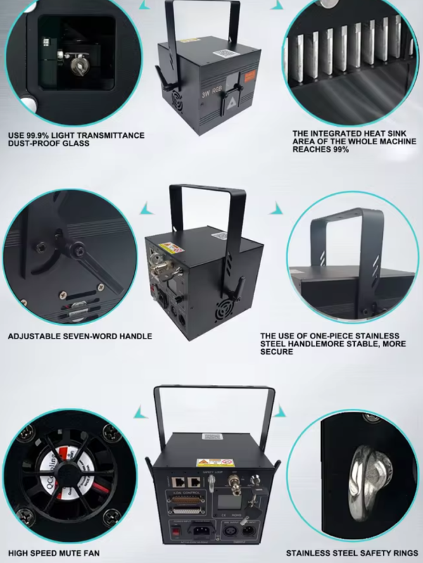 5W RGBフルカラーレーザーライト アプリで操作可能 九州・福岡レンタル