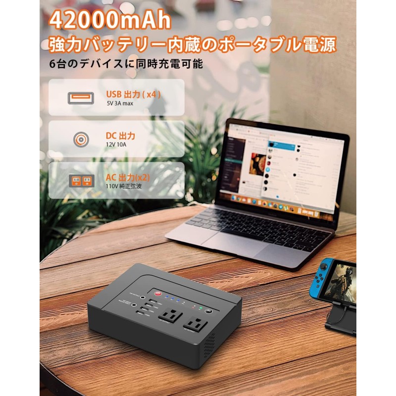 Powkey 200W ポータブル電源 HP200 九州・福岡レンタル