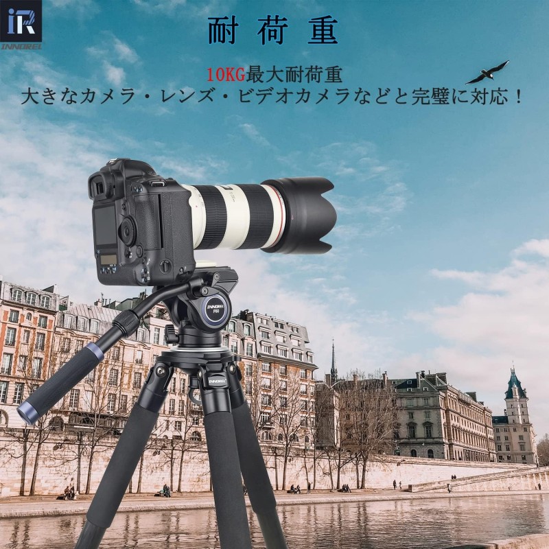 INNOREL フルード ビデオ雲台 1/4"ネジ 耐荷重10KG 九州・福岡レンタル