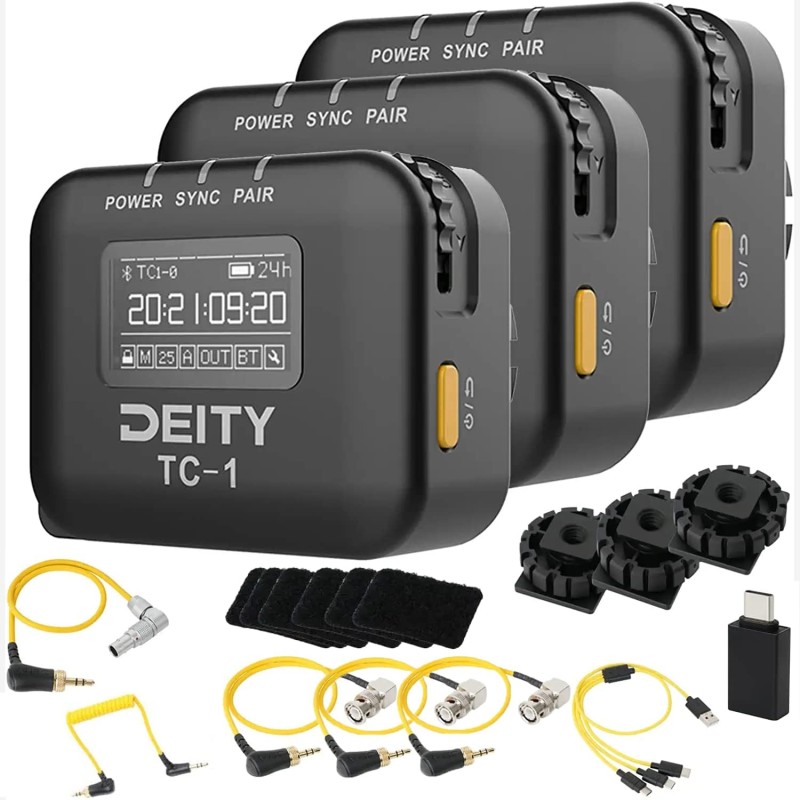 Deity TC-1 キット ワイヤレス タイムコード ボックス 3個 2.4G ラジオ タイムコード 九州・福岡レンタル