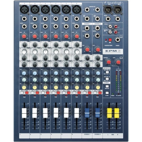 Soundcraft サウンドクラフト コンパクト・アナログミキサー EPM6 九州・福岡レンタル